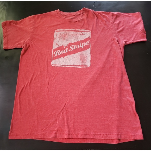 vintage red stripe beer shirt